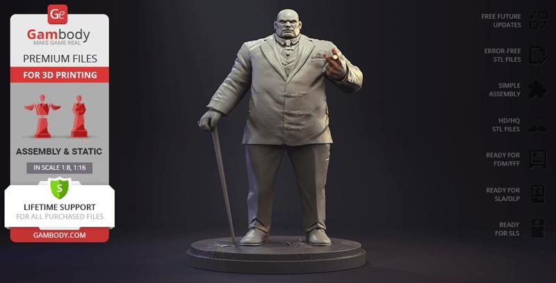 Kingpin STL files for 3D Printing | Assembly Model