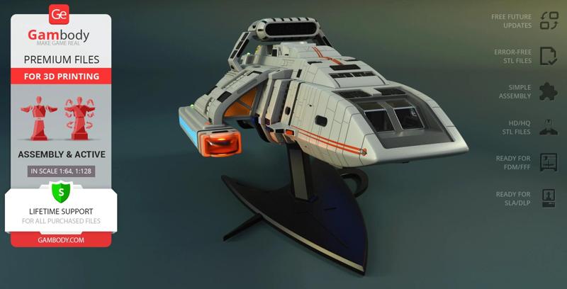 Danube-Class Runabout 3D Printing Model | Assembly