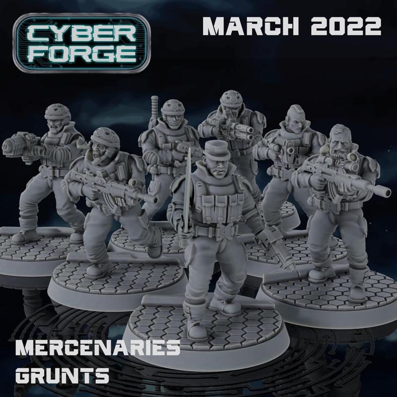 Cyber Forge Star Ops Mercenary Grunts