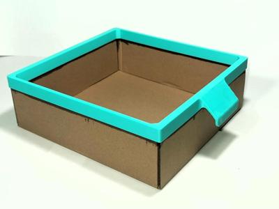 Reinforced Right Angle (Full Frame Version) for Bambu Lab Filament (with spool) Cardboard Box Organizer