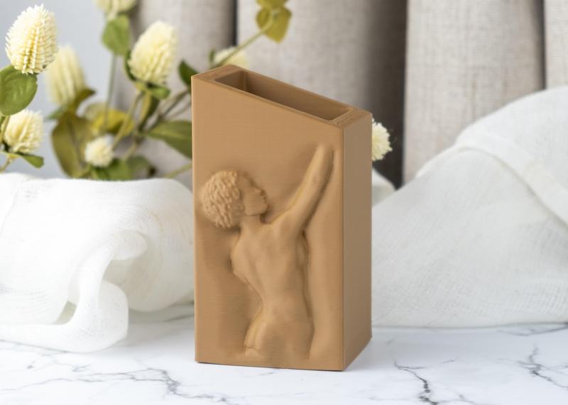 Elysian Bas-Relief Vase – Timeless Art-Inspired Decor