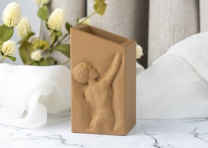 Elysian Bas-Relief Vase – Timeless Art-Inspired Decor