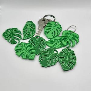 Exotic Monstera Leaf Keychain