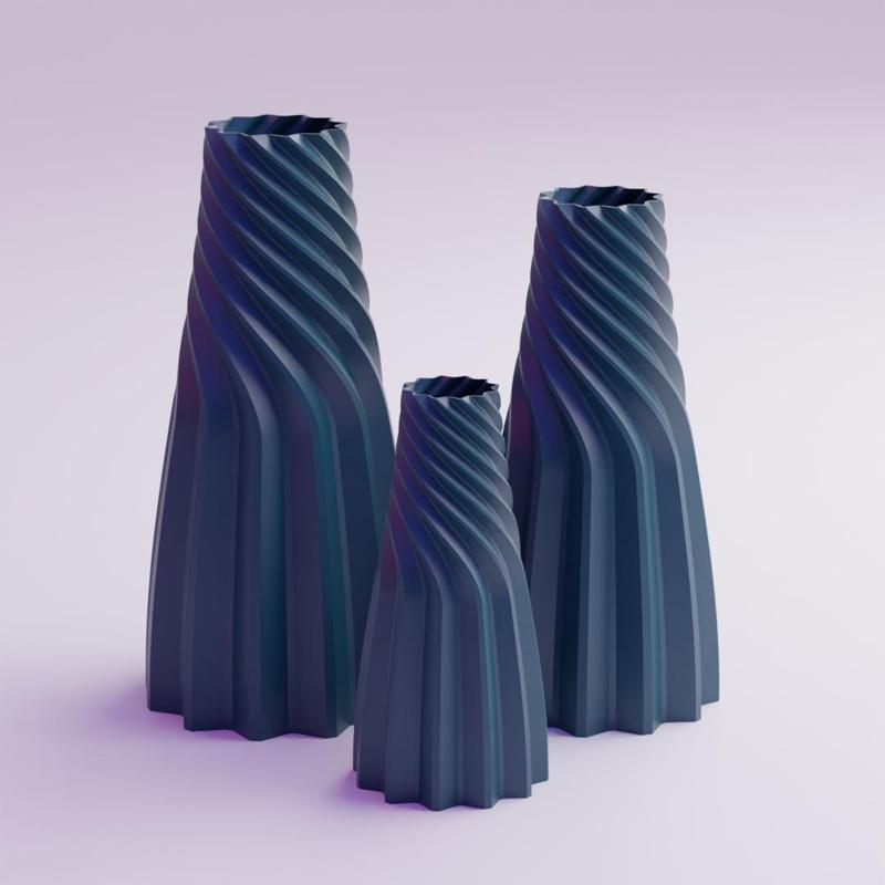 cool twist vase decor idea