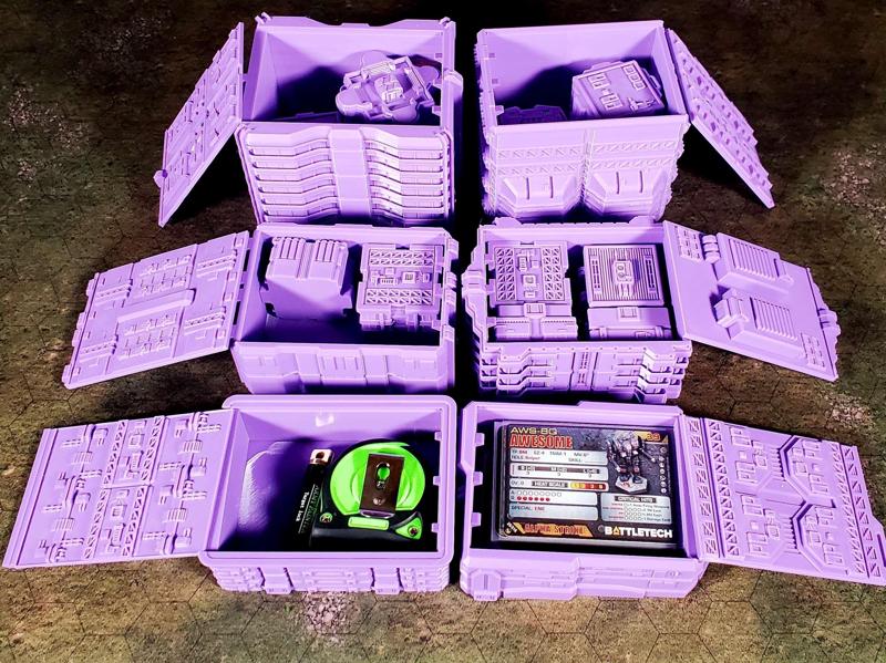 TECHSCAPE – 6mm – Efficient Downtown (FREE Battletech Terrain)