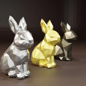 Cute Low Poly Rabbit – 3 numbers of faces
