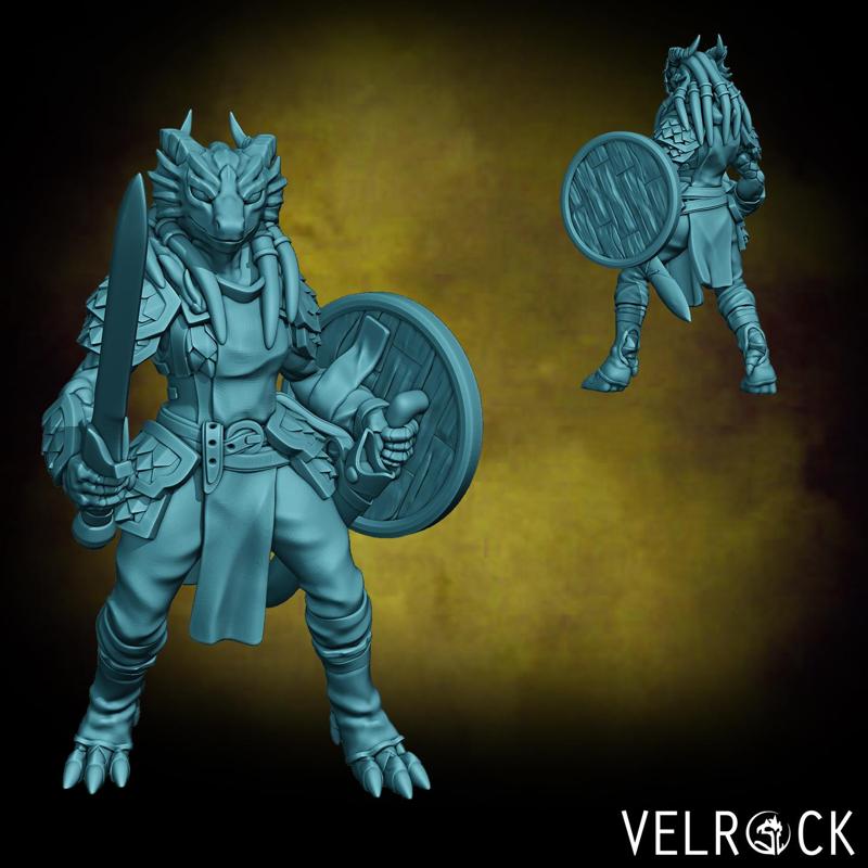 Dragonfolk Soldier/City Guard 8 (Female) (PRESUPPORTED)