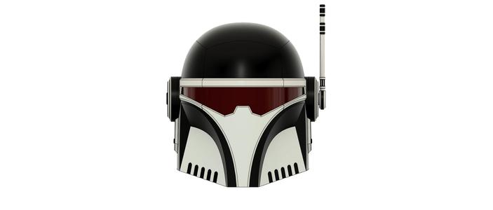 Imperial MK-7: Custom made Mandalorian Helmet STL File (3D Print File)