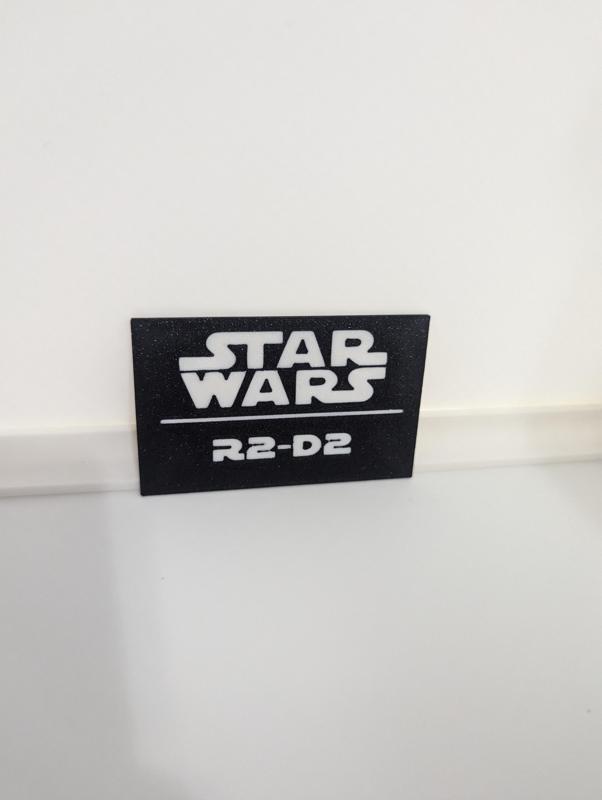 R2-D2 Multicolor Nameplates