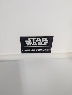 Luke Skywalker Multicolor Nameplates