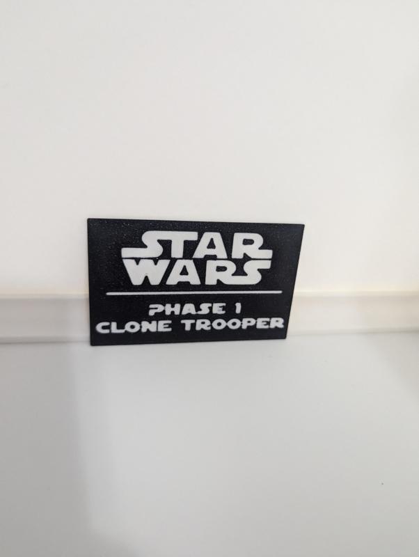 Phase 1 Clone Trooper Multicolor Nameplates