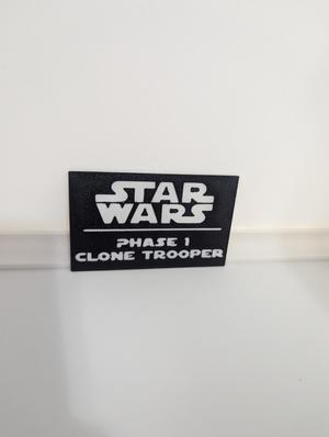 Phase 1 Clone Trooper Multicolor Nameplates