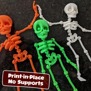 CUTE FLEXI PRINT-IN-PLACE SKELETON