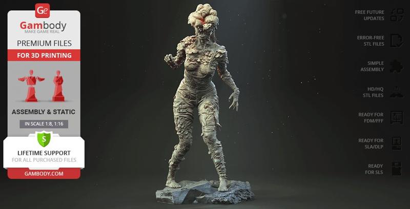 Clicker The Last of Us STL files for 3D Printing | Assembly Model