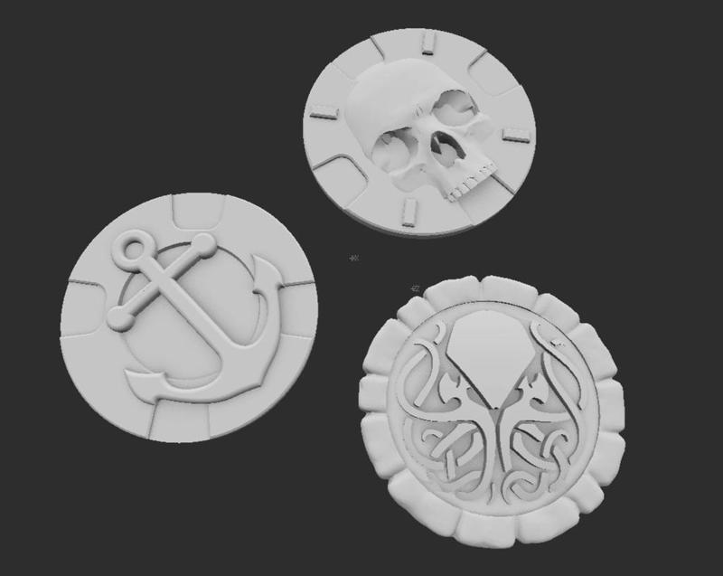 Feed the Kraken Board Game Role Coins