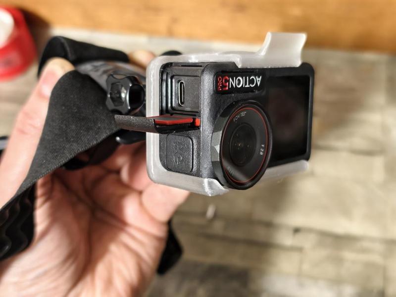 DJI Acton 5  open cage for head mount