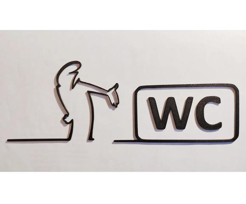 WC door hanger from the iconic cartoon “La Linea” Balum Balum.