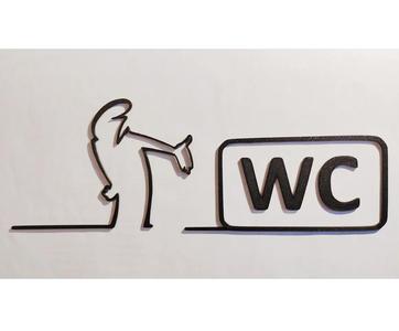 WC door hanger from the iconic cartoon “La Linea” Balum Balum.