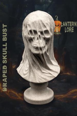 Draped Skull Bust (Pre Supported)