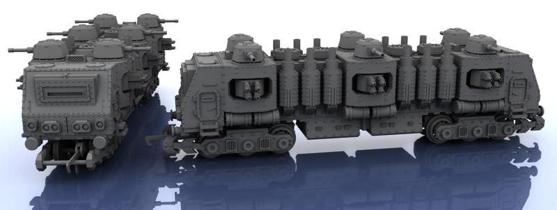 OO Scale Train – Warhammer Style – 3 Segments