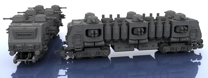 OO Scale Train – Warhammer Style – 3 Segments