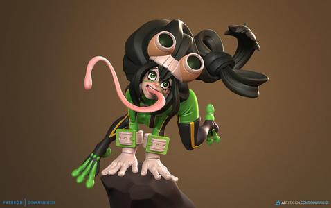Tsuyu Asui Multi Versions SFW NSFW 3D Print Model STL