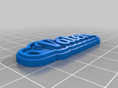 My Customized Multiline Tag or Keychain   