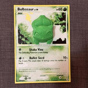 Oversized Bulbasaur Pokemon Card – HueForge Hybrid Print