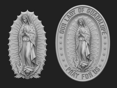 Our Lady of Guadalupe Medallion Set