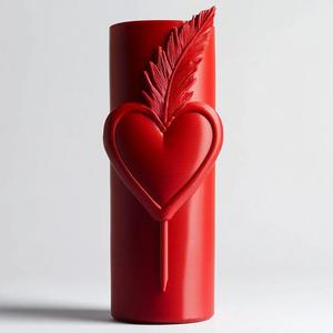 Heart & Feather Vase