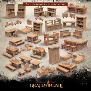 Gracewindale – Tavern Chattels 3D Model Collection