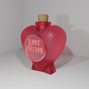 Love Potion Display Bottle #Valentines