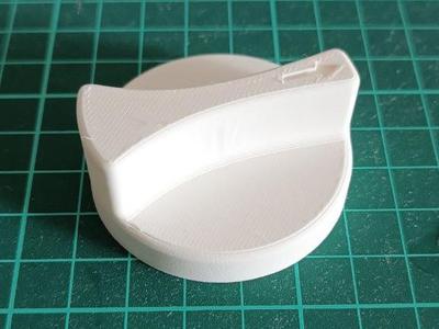 Stove knob, with arrow, 6mm D shaft