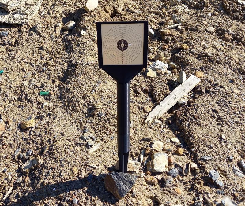 Target holder for airgun targets