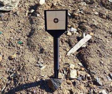 Target holder for airgun targets