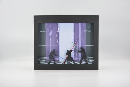 Star Wars Duel in Theed Shadow Box
