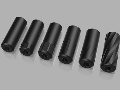 Airgun/airsoft Moderator 6mm 100mm (M14x1 CCW)