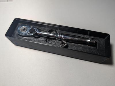 7mm / 9/32in Socket Plus Small Ratchet Holder – Gridfinity