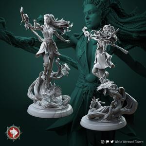 Lesika Light-eyed druid 75mm and 32mm pre-supported