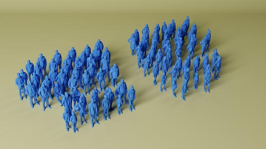Low Poly Megaset A  including  101 Stylized  People