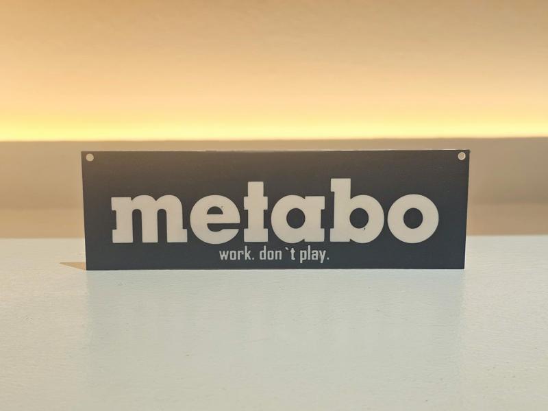 Metabo Workshop Wall Sign