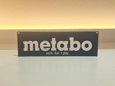 Metabo Workshop Wall Sign