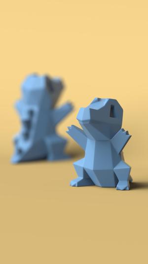 Low-poly Totodile (Version 2)