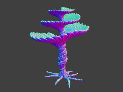 Tabletop plant: “Helix Pteron Plant” (Alien Vegetation 58)