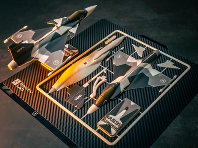 JAS39 GRIPEN Plane Kit Card