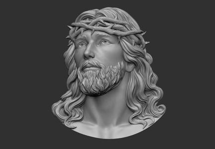Jesus Head pendant 2