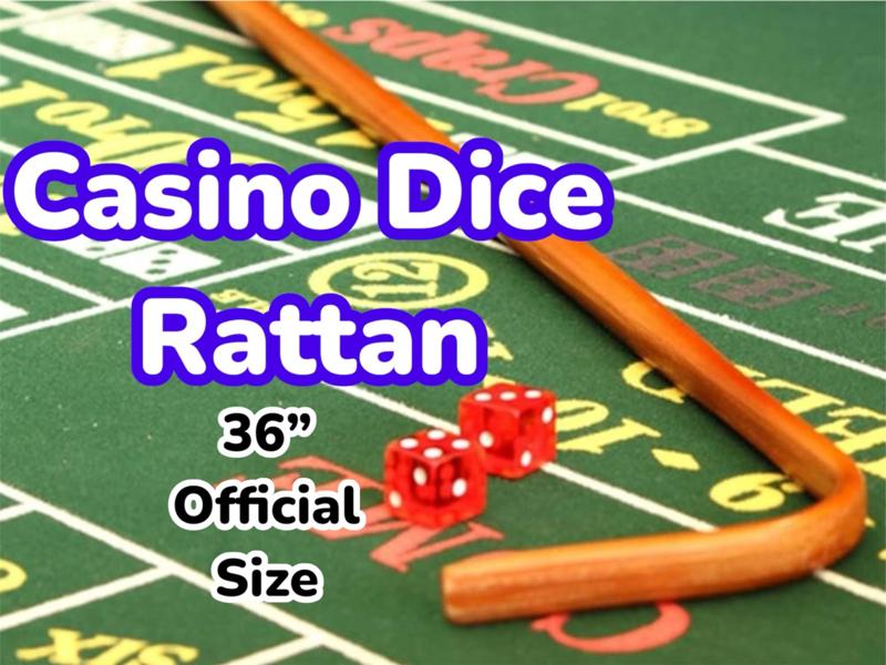 Casino Craps Rattan Dice Stick