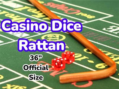 Casino Craps Rattan Dice Stick