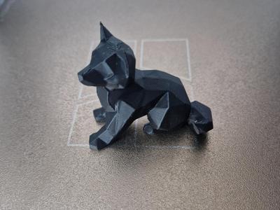cane husky polygon 3d