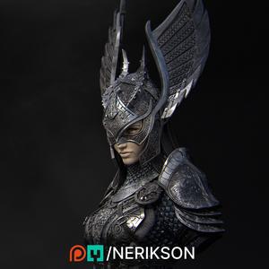 Revna Bust With Helmet [presupported]